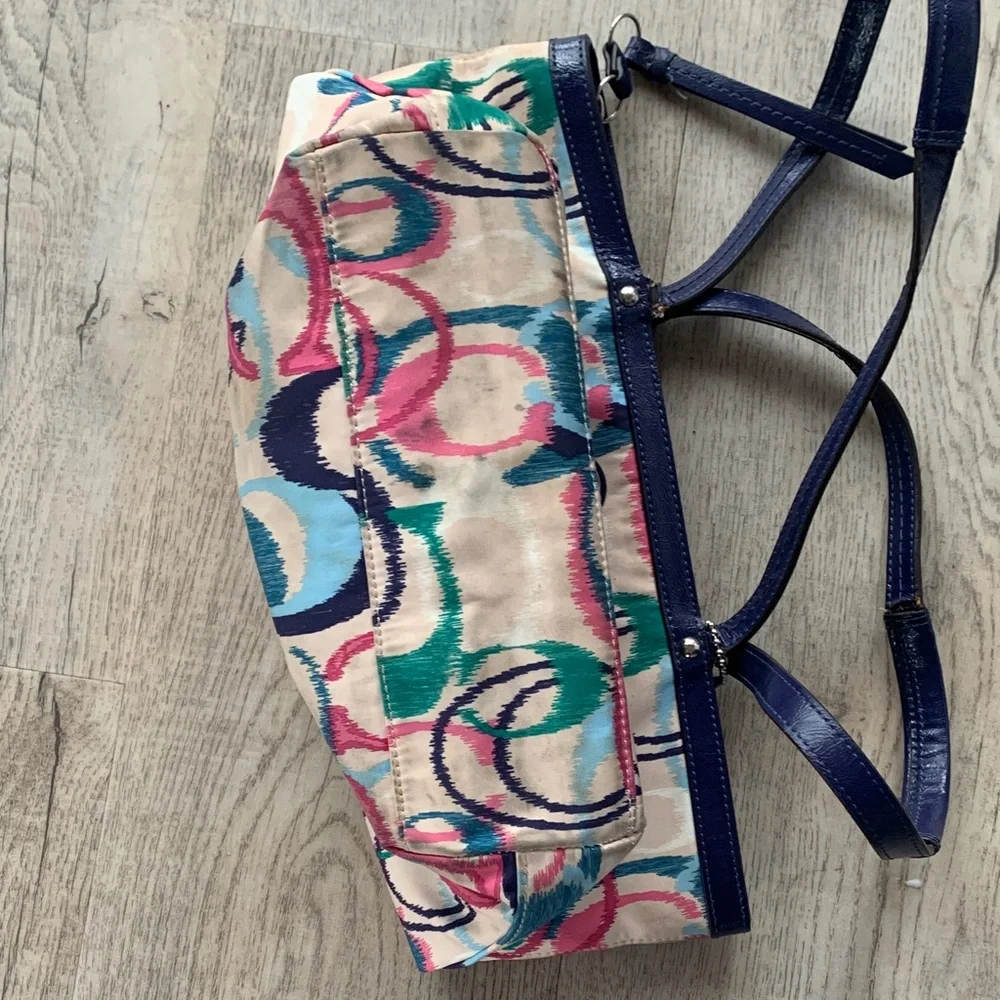 Coach Multicolor Swirl Tote Bag Well loved - Picture 4 of 6